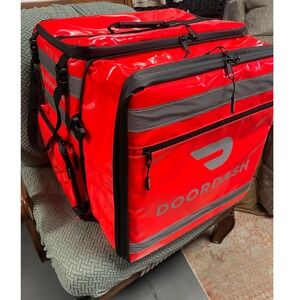 NEW DoorDash Insulated Delivery Backpack Waterproof Thermal Food Carrier Bag